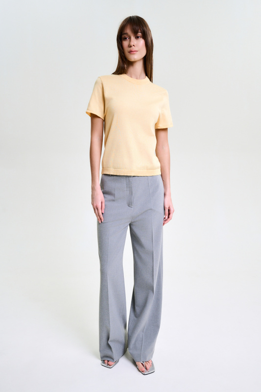 Футболка вязаная LIGHT YELLOW Футболка вязаная LIGHT YELLOW